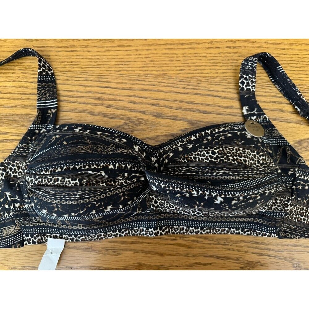 Nip‎ tuck Swim Joanne Multi Fit Cup Size 4 Bikini Top Twist Front Lined - Picture 5 of 9